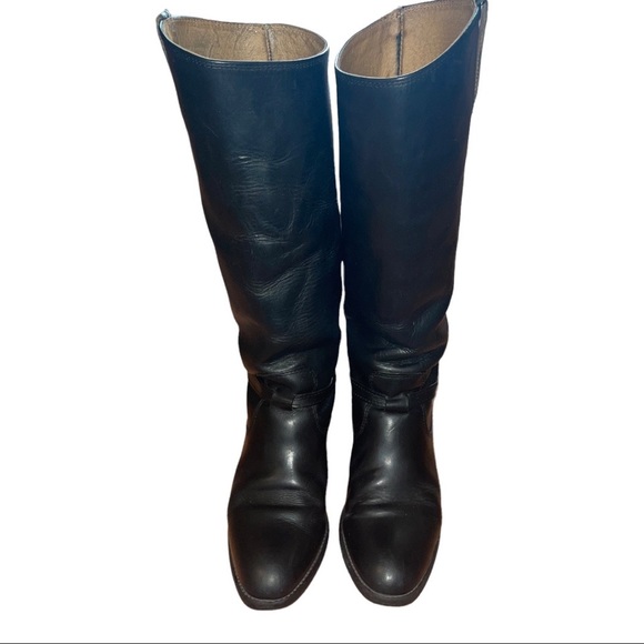 FRYE Melissa Tall Riding Boots Belted Slouch Size 6 1/2 - Picture 8 of 14